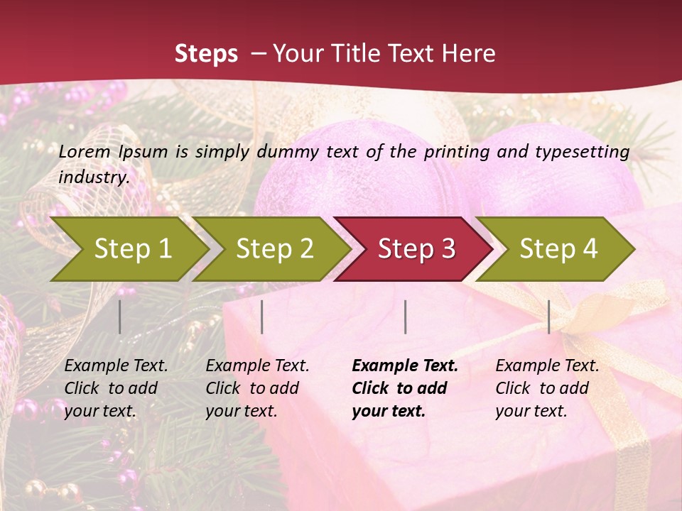 Celebration Decoration Shape PowerPoint Template