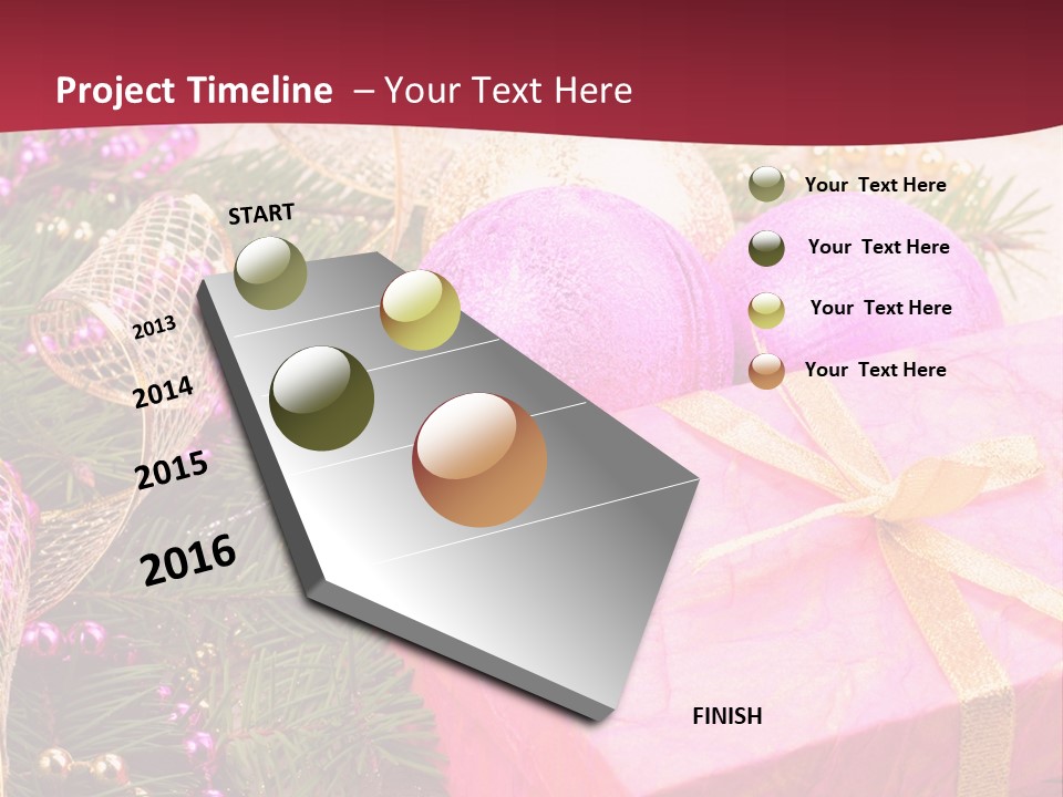 Celebration Decoration Shape PowerPoint Template