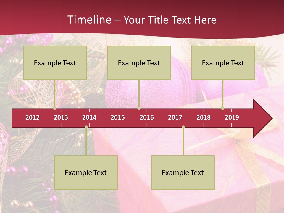 Celebration Decoration Shape PowerPoint Template