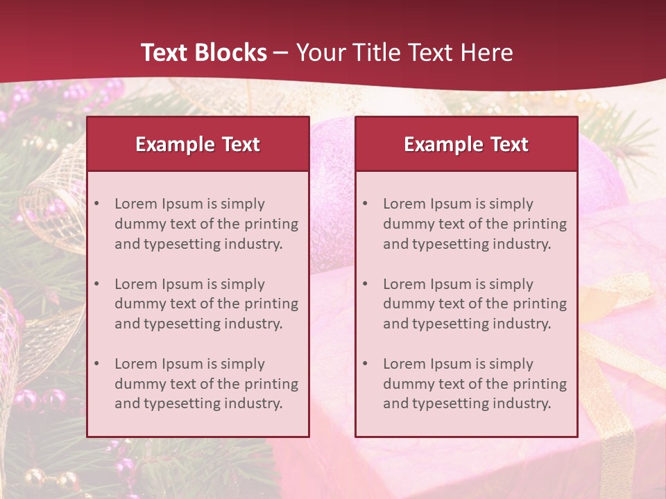 Celebration Decoration Shape PowerPoint Template