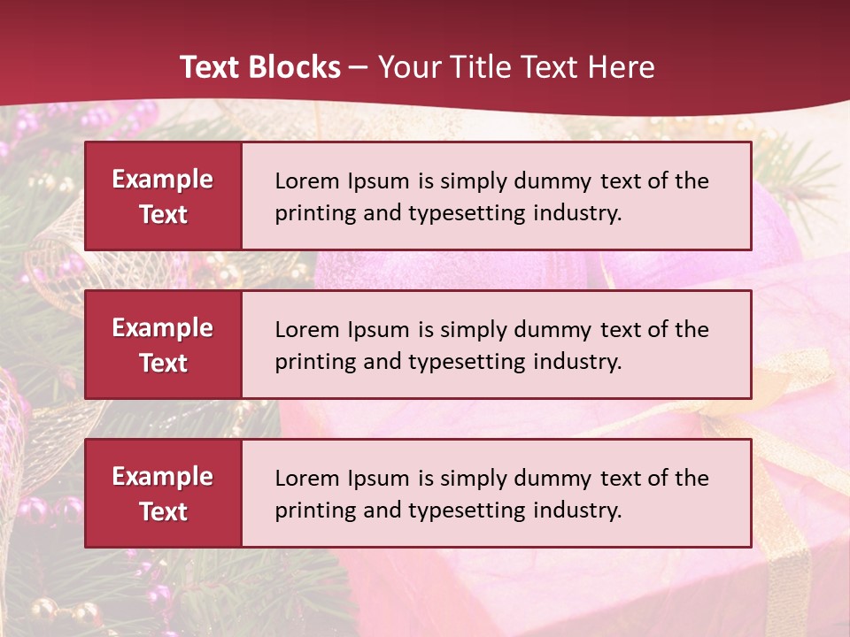 Celebration Decoration Shape PowerPoint Template