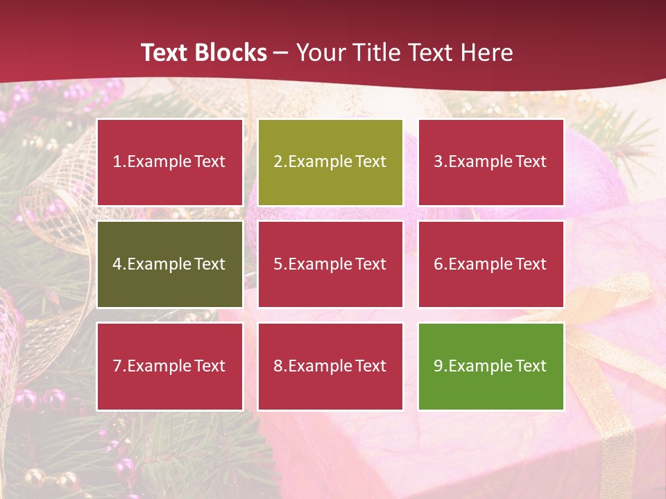 Celebration Decoration Shape PowerPoint Template