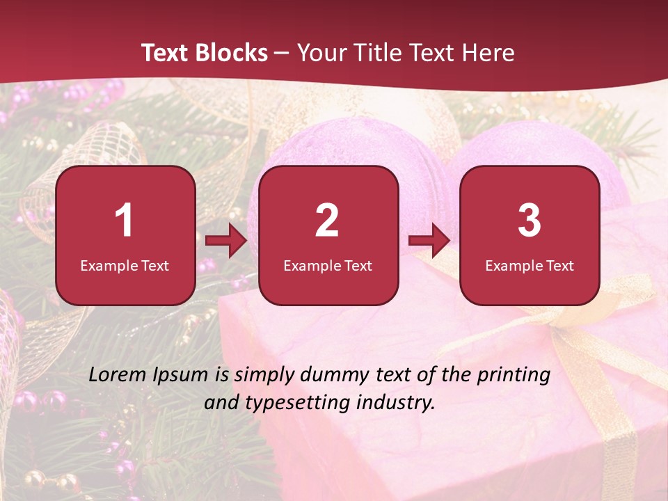 Celebration Decoration Shape PowerPoint Template