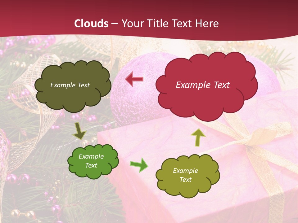 Celebration Decoration Shape PowerPoint Template