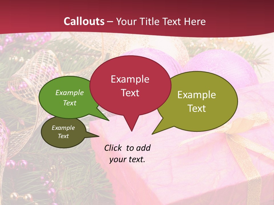 Celebration Decoration Shape PowerPoint Template