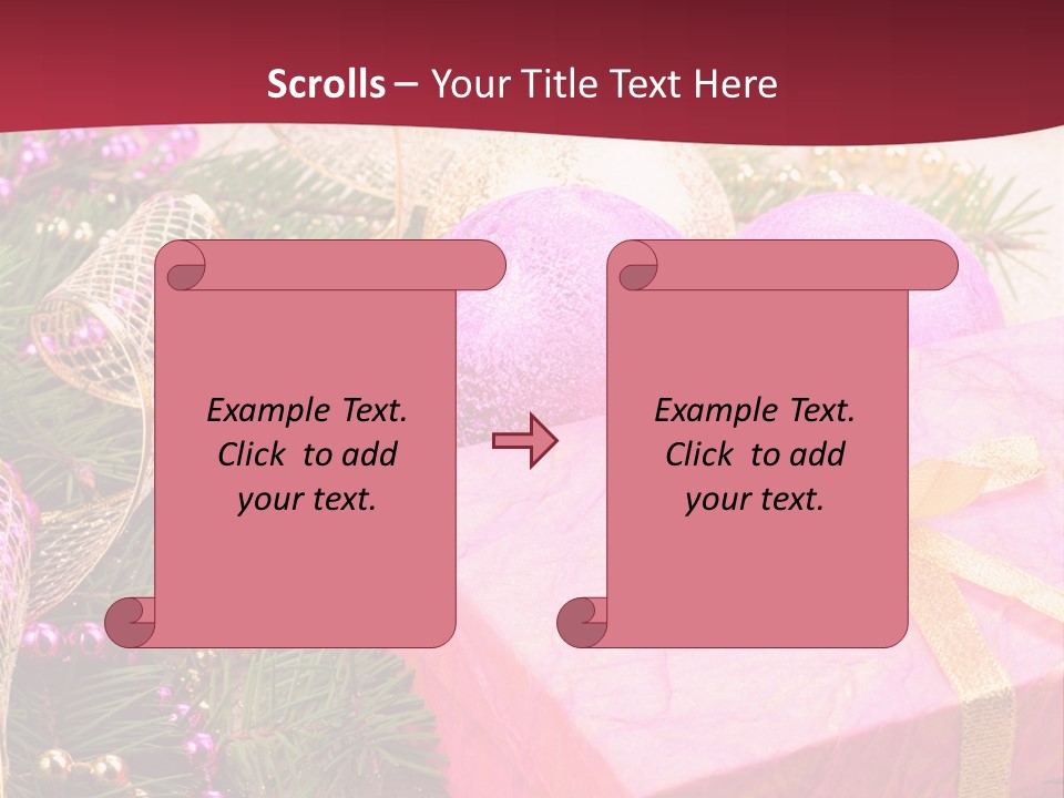 Celebration Decoration Shape PowerPoint Template