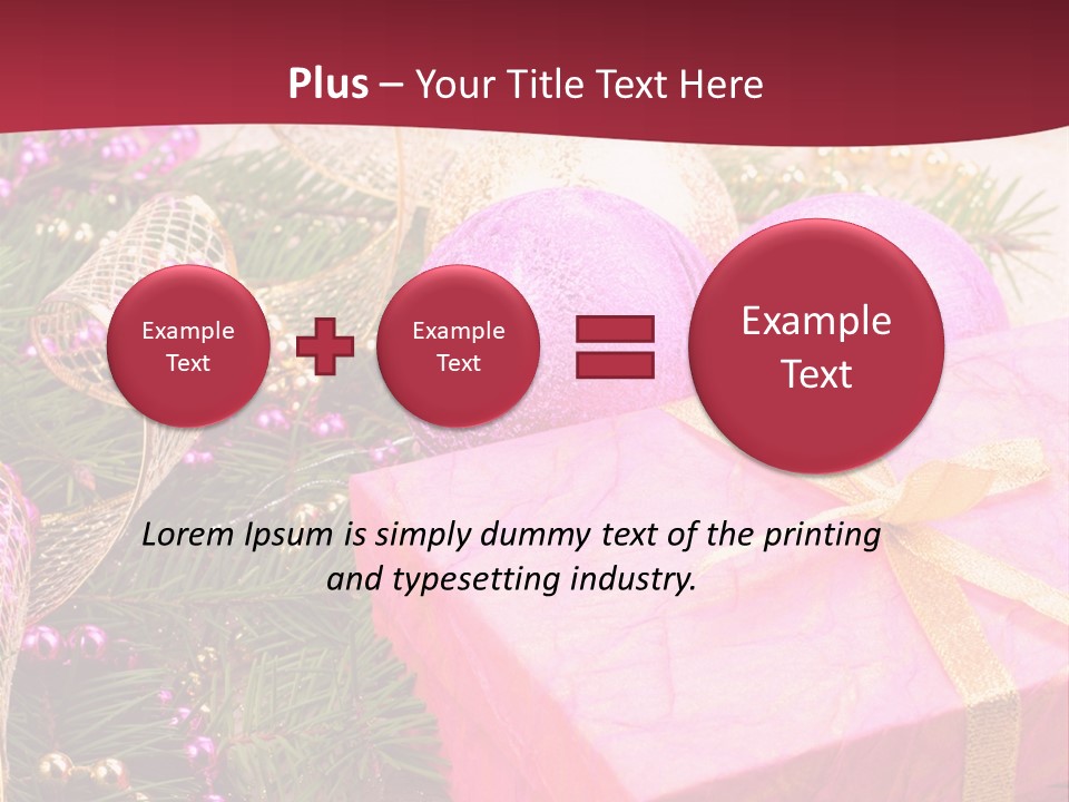 Celebration Decoration Shape PowerPoint Template