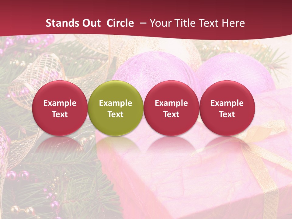 Celebration Decoration Shape PowerPoint Template