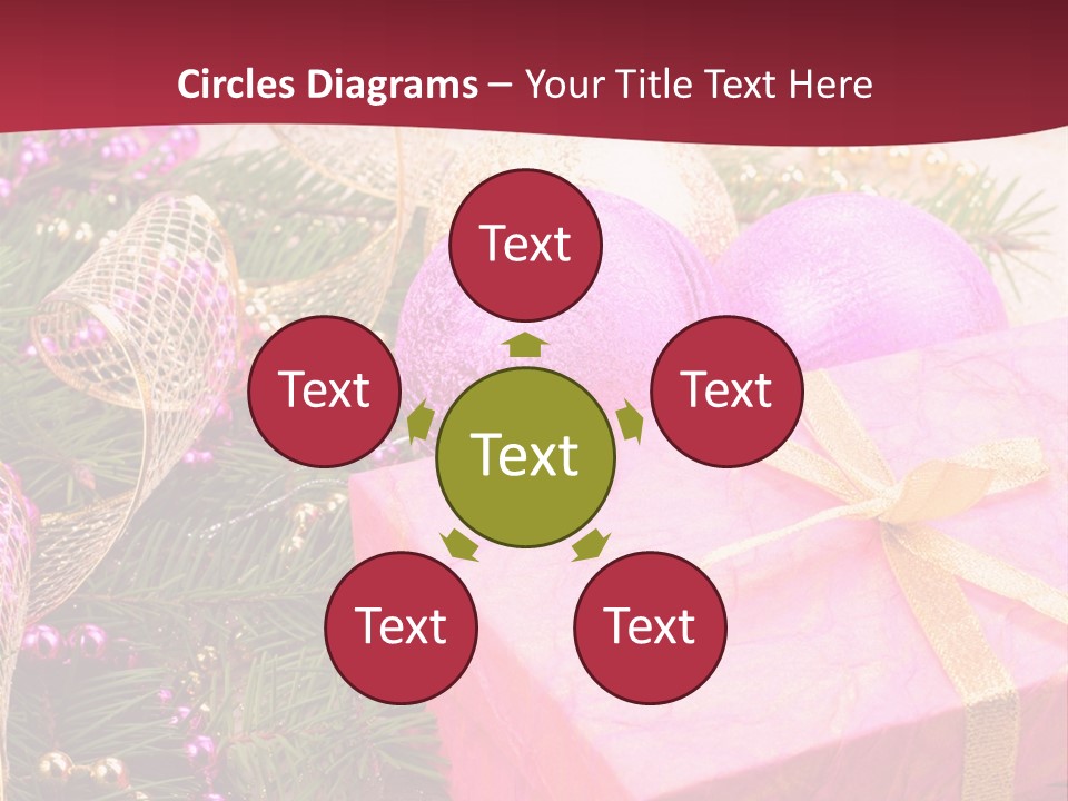 Celebration Decoration Shape PowerPoint Template