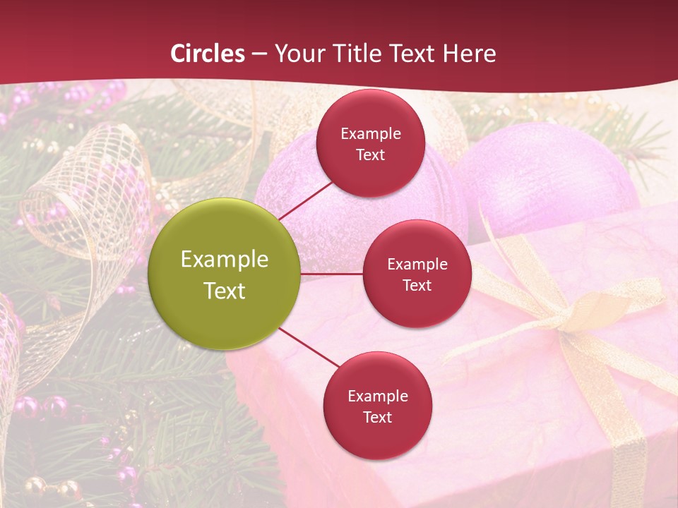 Celebration Decoration Shape PowerPoint Template