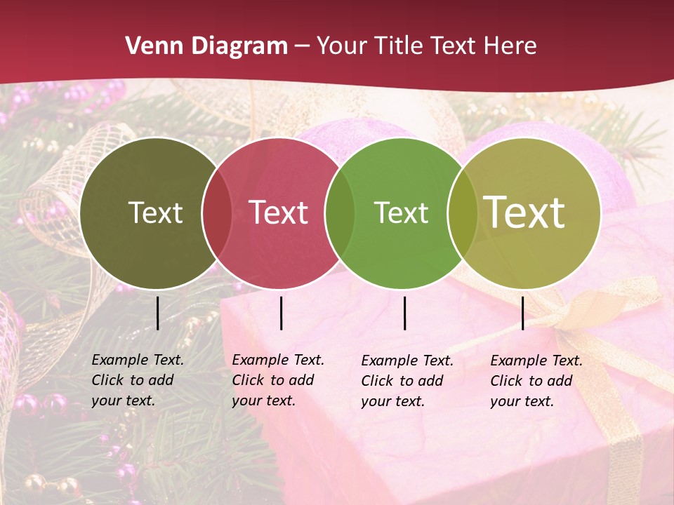 Celebration Decoration Shape PowerPoint Template