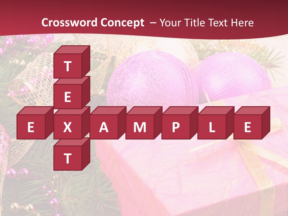 Celebration Decoration Shape PowerPoint Template