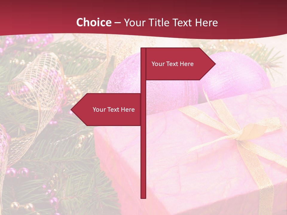 Celebration Decoration Shape PowerPoint Template