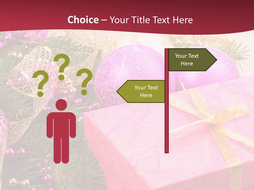 Celebration Decoration Shape PowerPoint Template