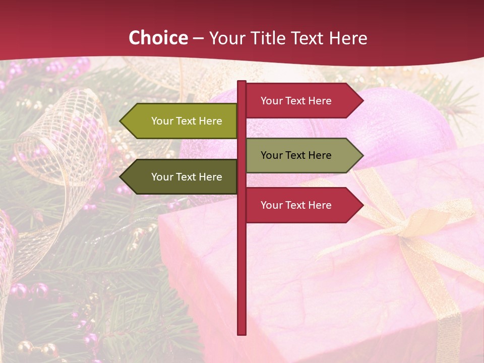 Celebration Decoration Shape PowerPoint Template