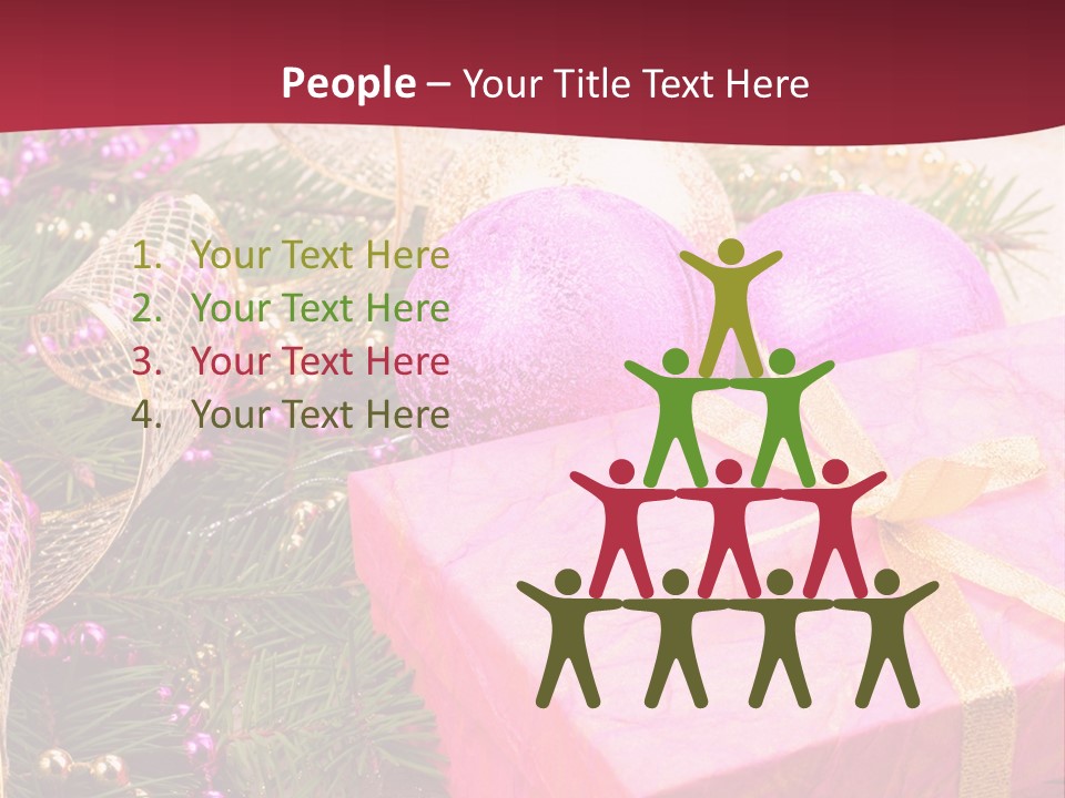 Celebration Decoration Shape PowerPoint Template