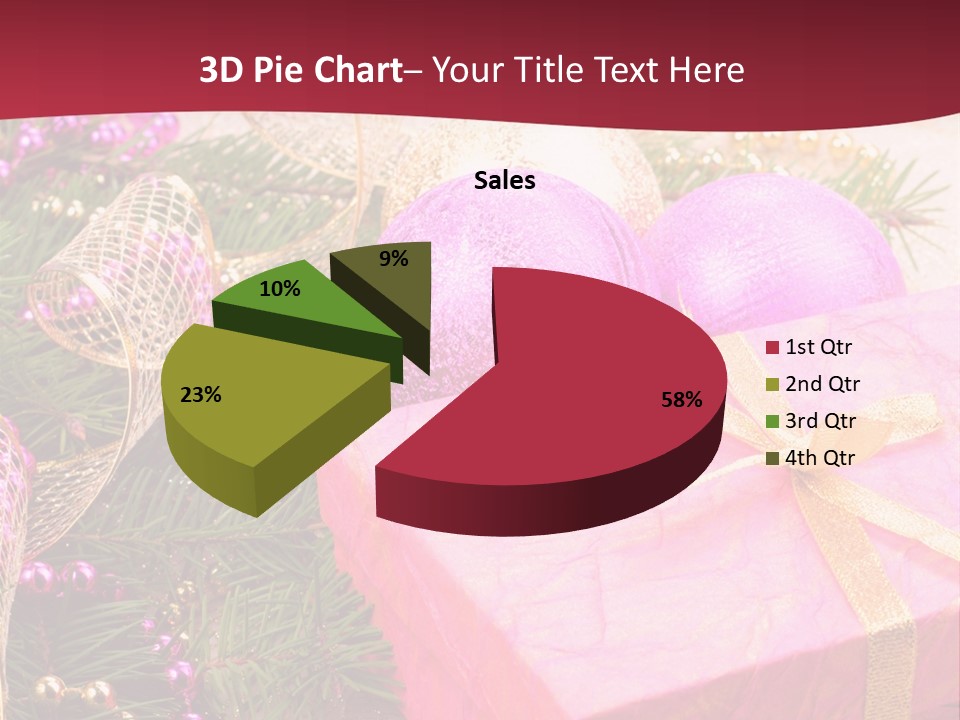 Celebration Decoration Shape PowerPoint Template