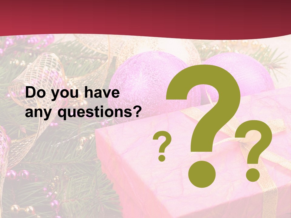 Celebration Decoration Shape PowerPoint Template