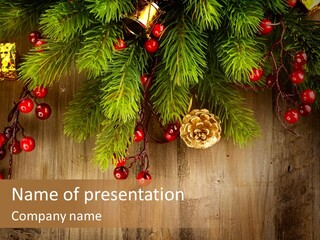 Ornate Snowflake Styled PowerPoint Template