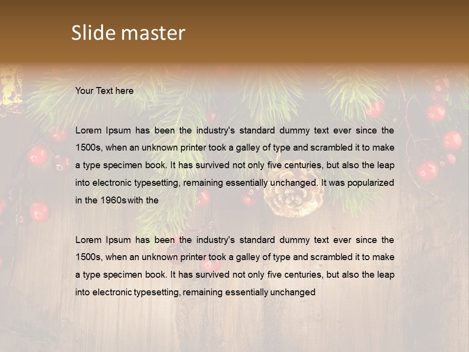 Ornate Snowflake Styled PowerPoint Template