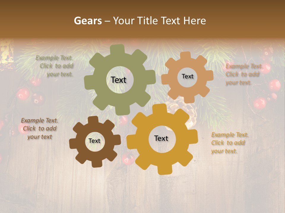 Ornate Snowflake Styled PowerPoint Template