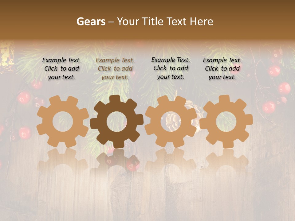Ornate Snowflake Styled PowerPoint Template