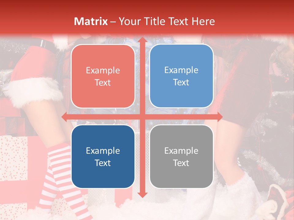 Model Girls Decoration PowerPoint Template