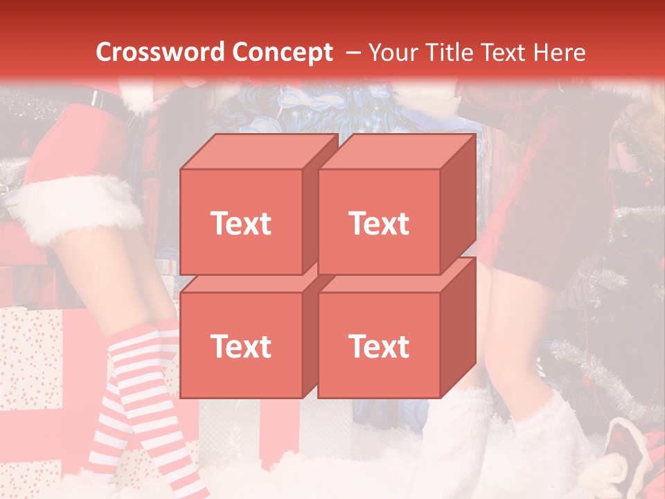 Model Girls Decoration PowerPoint Template