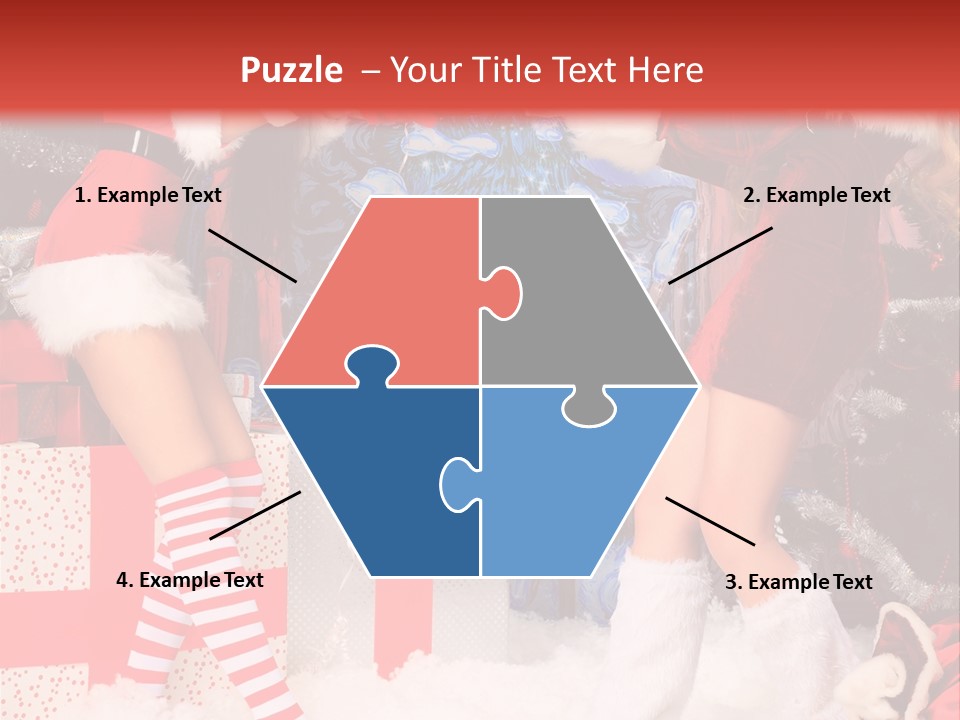 Model Girls Decoration PowerPoint Template