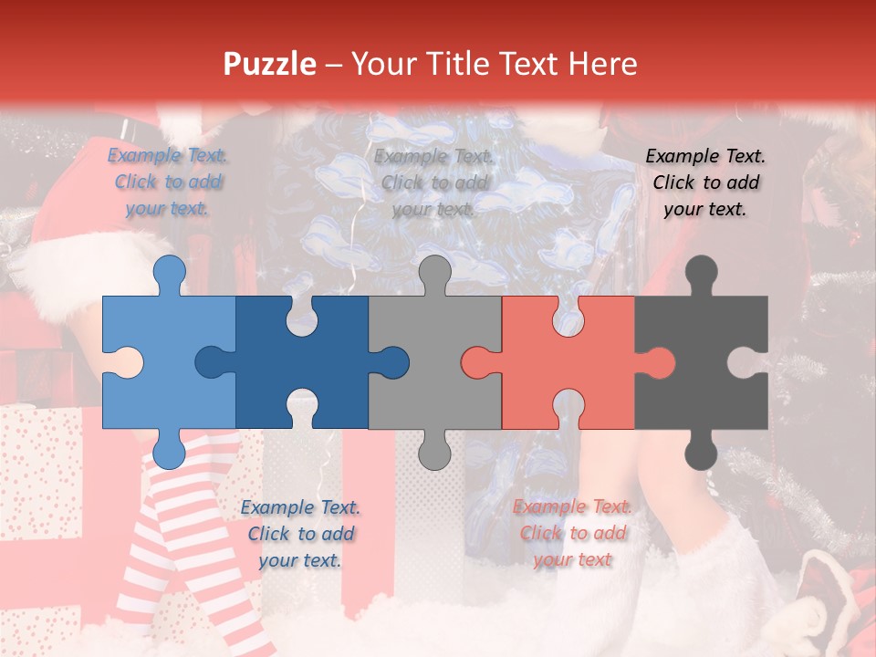 Model Girls Decoration PowerPoint Template