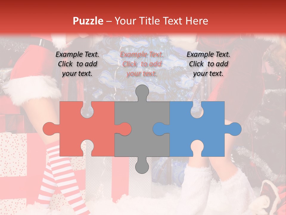 Model Girls Decoration PowerPoint Template