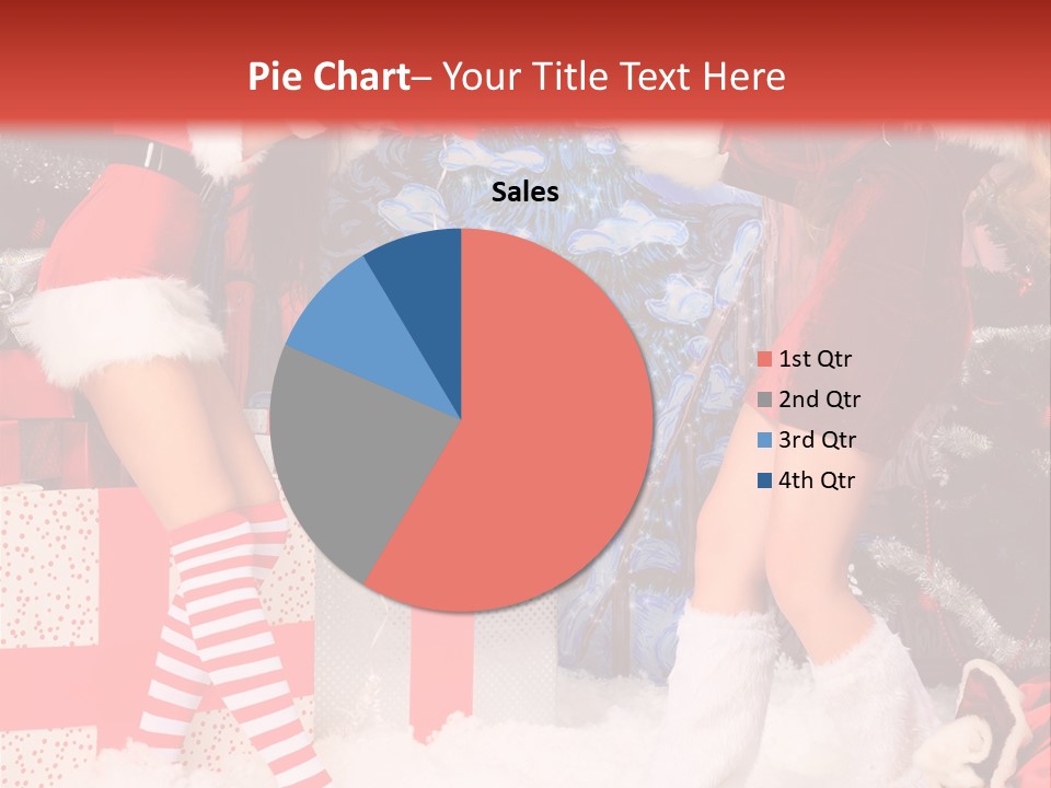 Model Girls Decoration PowerPoint Template