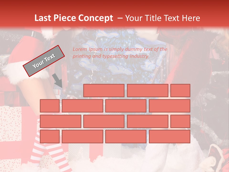 Model Girls Decoration PowerPoint Template