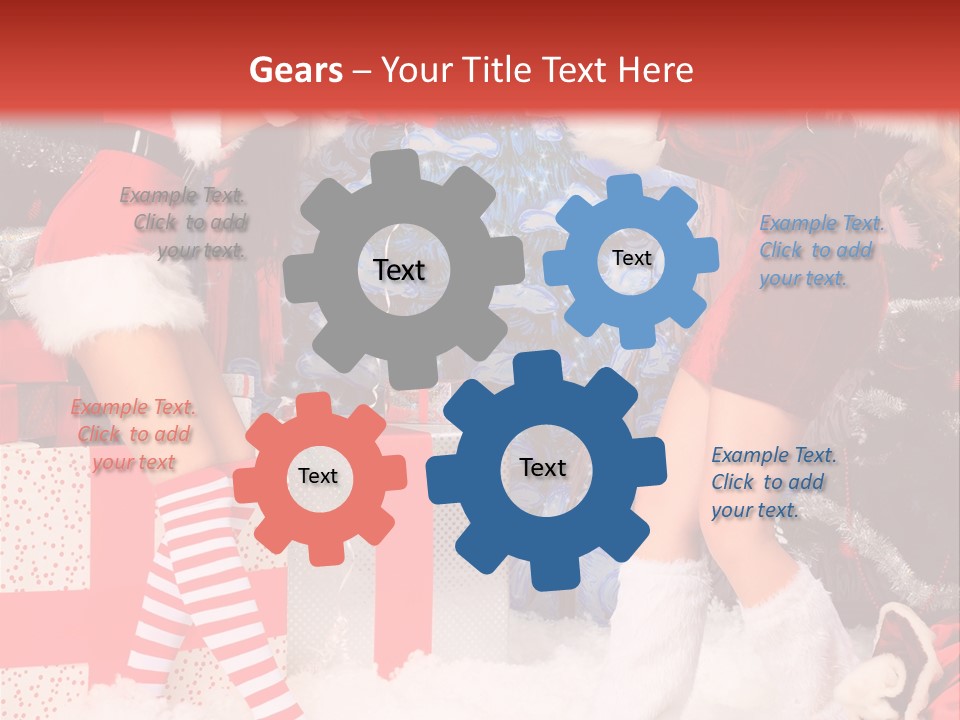 Model Girls Decoration PowerPoint Template