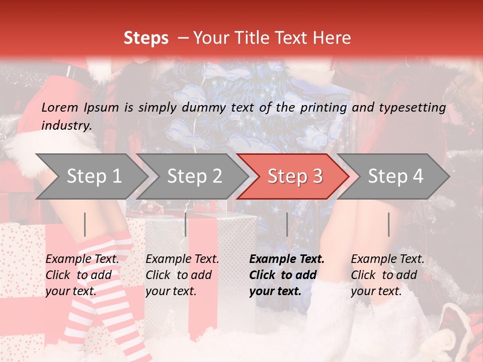 Model Girls Decoration PowerPoint Template