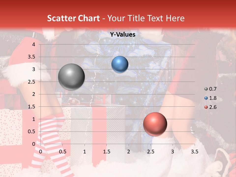 Model Girls Decoration PowerPoint Template