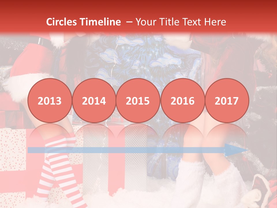 Model Girls Decoration PowerPoint Template