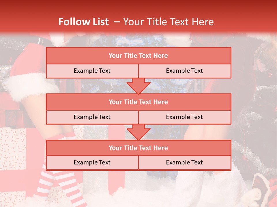 Model Girls Decoration PowerPoint Template