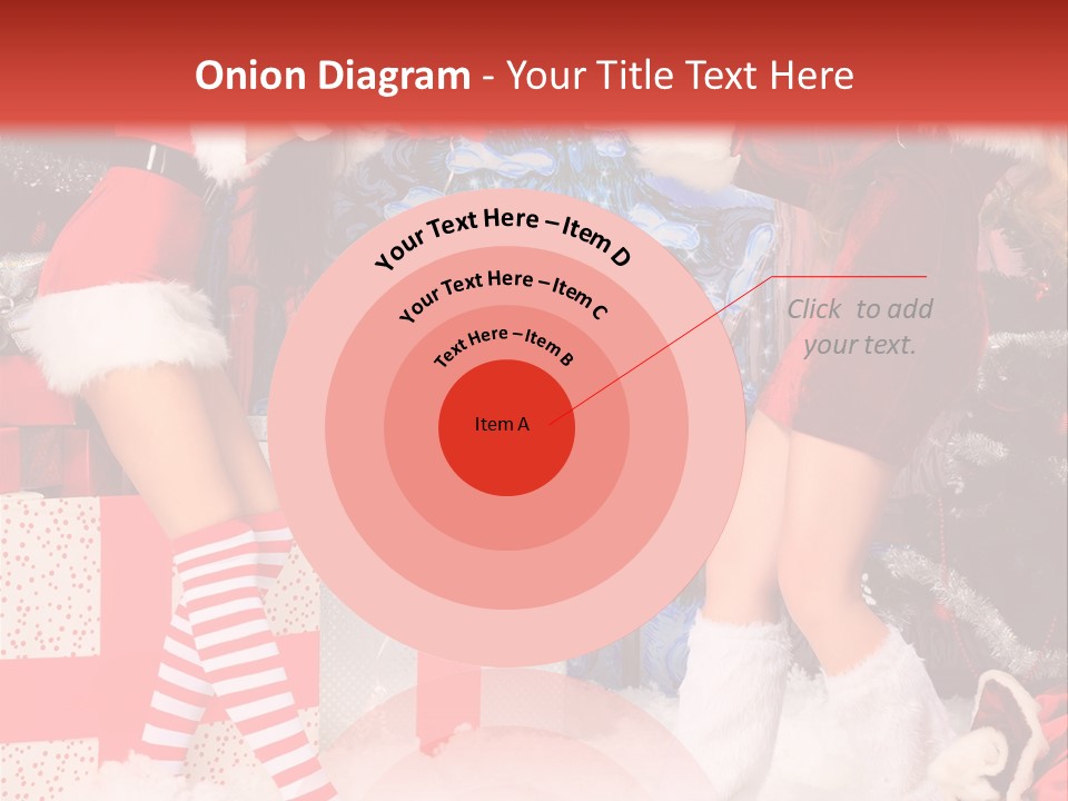 Model Girls Decoration PowerPoint Template