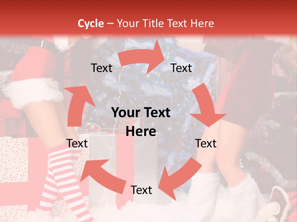 Model Girls Decoration PowerPoint Template