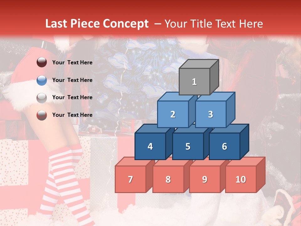 Model Girls Decoration PowerPoint Template