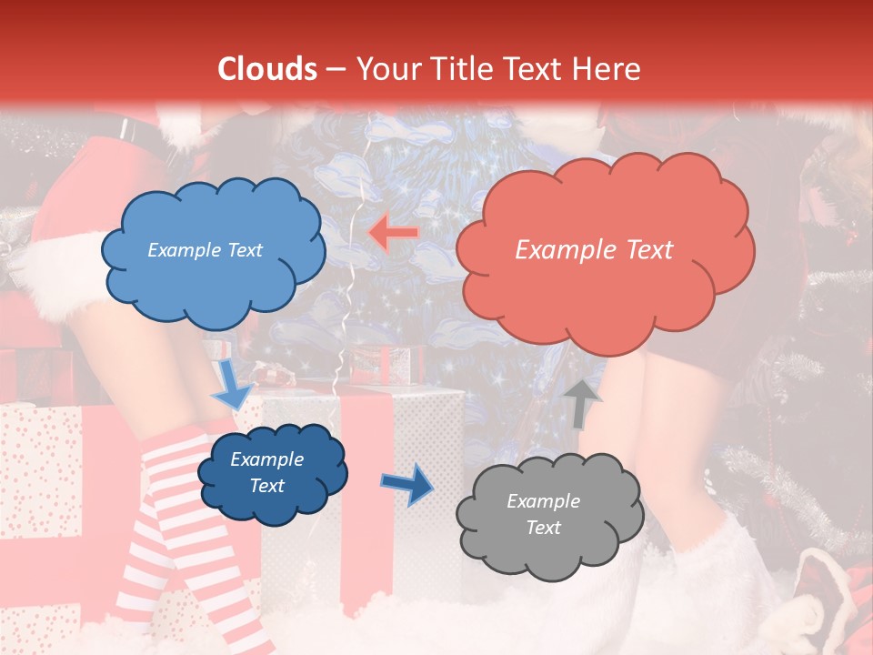 Model Girls Decoration PowerPoint Template