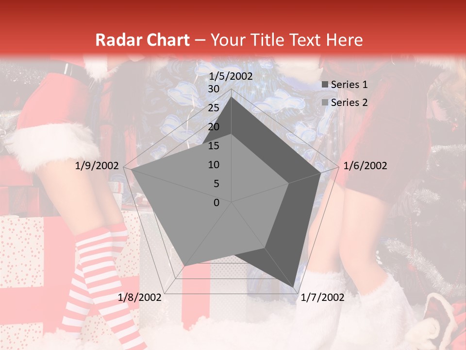 Model Girls Decoration PowerPoint Template