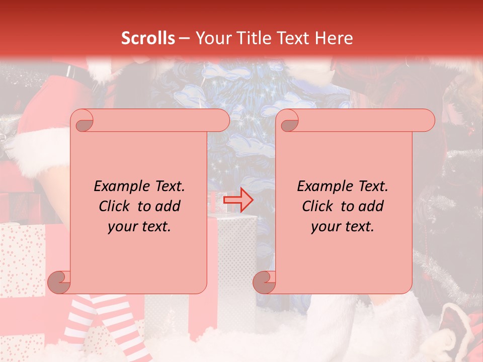 Model Girls Decoration PowerPoint Template