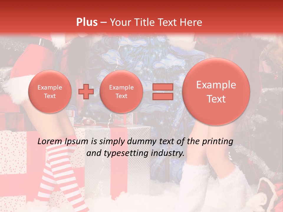 Model Girls Decoration PowerPoint Template