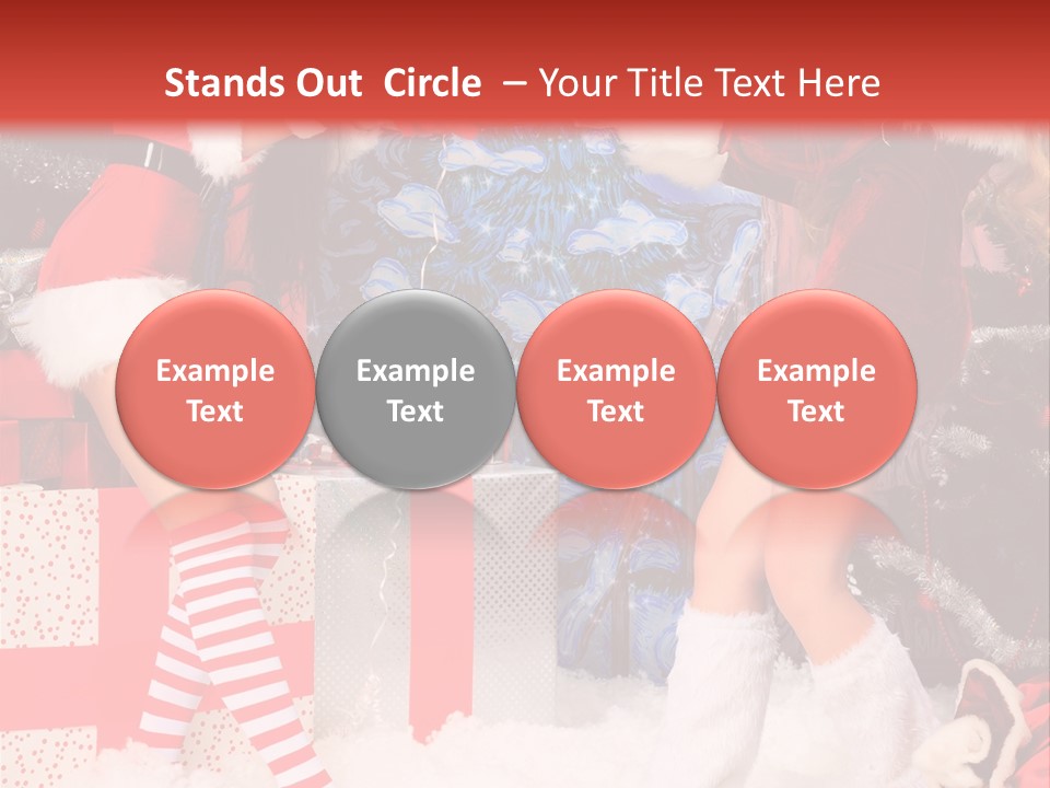 Model Girls Decoration PowerPoint Template