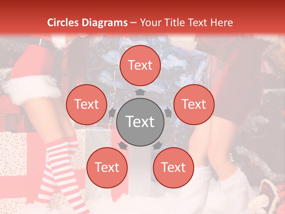 Model Girls Decoration PowerPoint Template