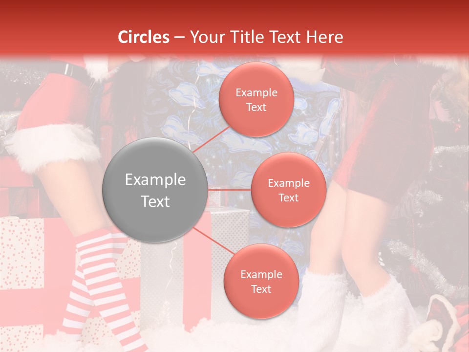 Model Girls Decoration PowerPoint Template