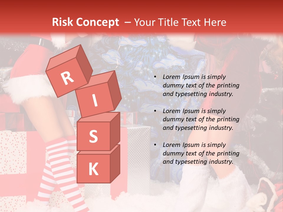 Model Girls Decoration PowerPoint Template