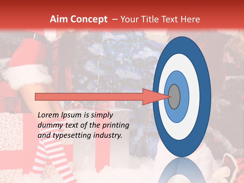 Model Girls Decoration PowerPoint Template